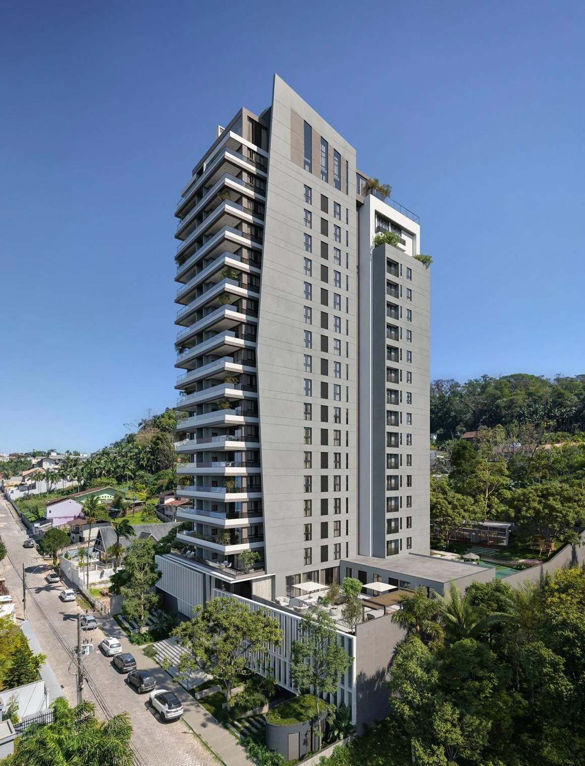 O primeiro condomínio refúgio de Blumenau.